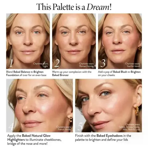 ROSOPL Baked Starter Kit – Tuscan Dreams includes Baked Multicolor Eyeshadow Palette