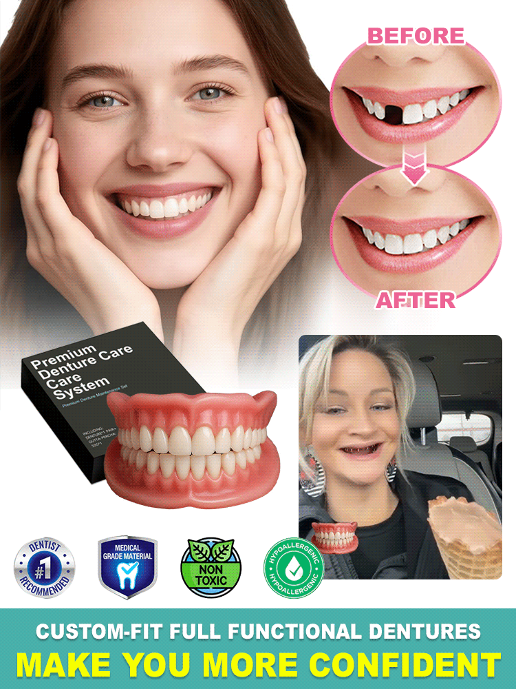 🎁Ends Today: 70% OFF! 🔥ROSOPL™ Custom-Fit Full Functional Dentures
