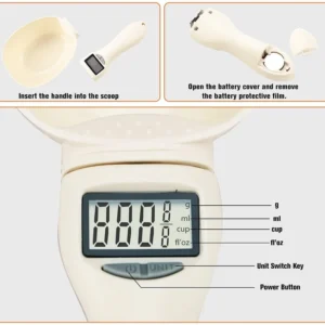 Alternative view of Food Measuring Scoop Scale ROSOPL™