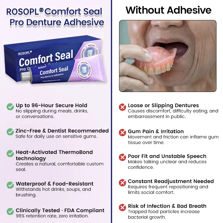 ROSOPL® Comfort Seal Pro Denture Adhesive - Image 2